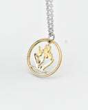 Hungary - Iris Cut Coin Pendant