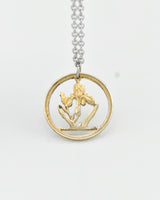 Hungary - Iris Cut Coin Pendant