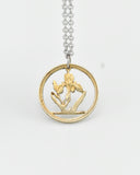 Hungary - Iris Cut Coin Pendant