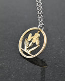 Hungary - Iris Cut Coin Pendant