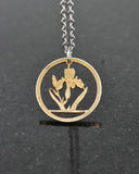 Hungary - Iris Cut Coin Pendant