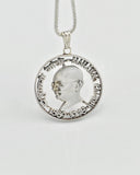 India - Silver Gandhi Centennial Cut Coin Pendant