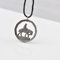 Argentina Gaucho Cut Coin Pendant