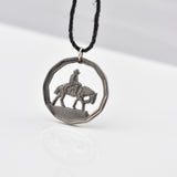 Argentina Gaucho Cut Coin Pendant