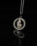 Switzerland - Silver Cut Coin Pendant with Helvetia