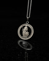 Switzerland - Silver Cut Coin Pendant with Helvetia