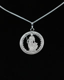 Switzerland - Silver Cut Coin Pendant with Helvetia
