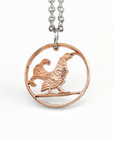 Norway - Moor Hen Cut Coin Pendant