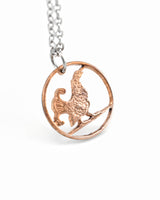 Norway - Moor Hen Cut Coin Pendant