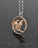 Norway - Moor Hen Cut Coin Pendant