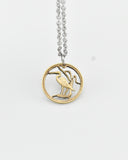 Hungary - Egret Cut Coin Pendant