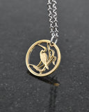 Hungary - Egret Cut Coin Pendant