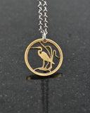 Hungary - Egret Cut Coin Pendant