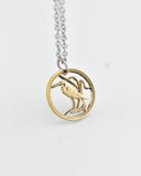 Hungary - Egret Cut Coin Pendant