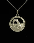 U.S. (Utah) - Silver Arches National Park Coin Pendant