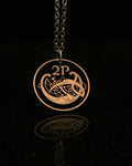 Ireland - Celtic Knot Bird Cut Coin Pendant