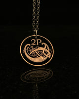 Ireland - Celtic Knot Bird Cut Coin Pendant