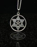 Morocco - Cut Coin Pendant with Stars