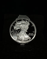 U.S. - American Silver Eagle Cut Coin Money Clip