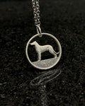 Ireland - Wolfhound Cut Coin Pendant