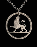 United Kingdom - Cut Coin Pendant with Lion
