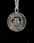 Iceland - Cut Coin Pendant with Giant Land Wight
