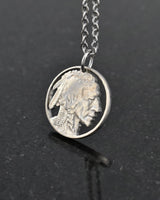 U.S. - Indian Head Nickel Cut Coin Pendant