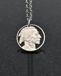 U.S. - Indian Head Nickel Cut Coin Pendant