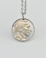 U.S. - Indian Head Nickel Cut Coin Pendant