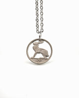 Ireland - Hare Cut Coin Pendant