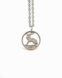 Ireland - Hare Cut Coin Pendant