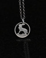 Ireland - Hare Cut Coin Pendant