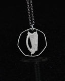 Ireland - Cut Coin Pendant with Harp (50 Pence)