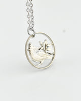 British Virgin Islands - Kingfisher Cut Coin Pendant