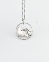 British Virgin Islands - Kingfisher Cut Coin Pendant