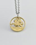 Lithuania - Cut Coin Pendant with Knight