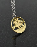 Lithuania - Cut Coin Pendant with Knight