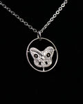New Zealand - Maori Koruru Mask Cut Coin Pendant