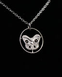 New Zealand - Maori Koruru Mask Cut Coin Pendant
