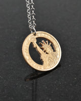 U.S. - Statue of Liberty Cut Coin Pendant