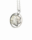 Ethiopia - Hand-Cut Coin Pendant with Roaring Lion