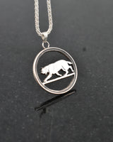 Canada - Lynx Cut-Coin Pendant