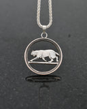 Canada - Lynx Cut-Coin Pendant