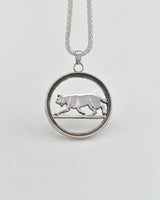 Canada - Lynx Cut-Coin Pendant