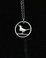 Croatia - Cut Coin Pendant with Nightingale