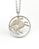 Greece - Pegasus Cut Coin Pendant