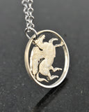 Greece - Pegasus Cut Coin Pendant