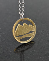 Egypt - Pyramids Cut Coin Pendant