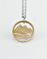 Egypt - Pyramids Cut Coin Pendant
