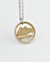 Egypt - Pyramids Cut Coin Pendant